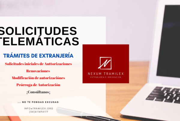 Solicitudes telemáticas de extranjería